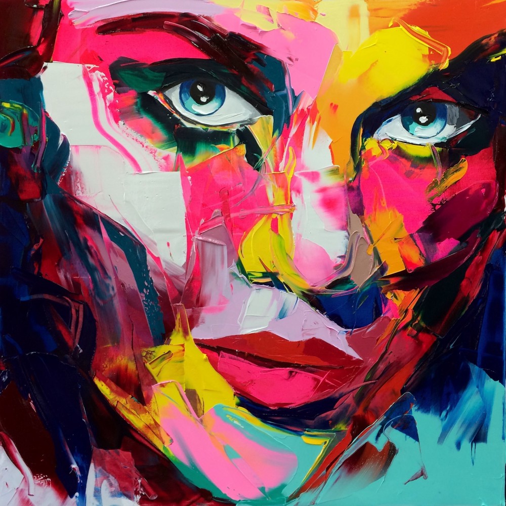 Francoise Nielly Portrait Palette Painting Expression Face193